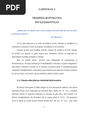 Istorie A Invatamantului