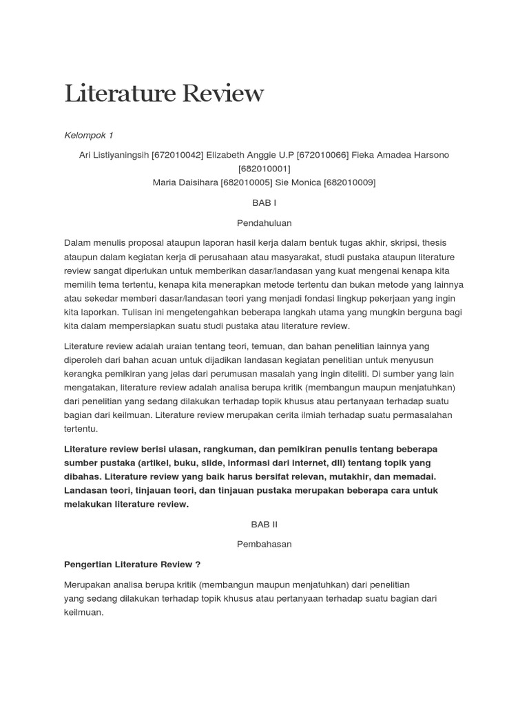 Download Contoh Skripsi Dengan Metode Literature Review Pics