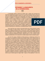 Lenin - El Oportunismo y La Bancarrota de La II Internacional (1916)