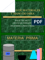 CALCULO DE MATERIALES Y MANO DE OBRA