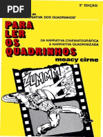 MOACY CIRNE - PARA LER OS QUADRINHOS - DA NARRATIVA CINEMATOGRÁFICA À NARRATIVA QUADRINIZADA