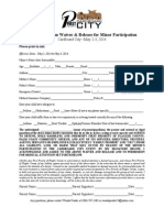 CBC 2013 WaiverandRelease Minor Form