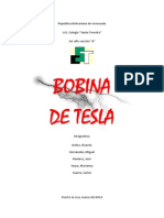 Bobina de Tesla Para Entregar Al Profe