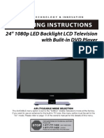 24" 1080p LED Backlight LCD Television With Bulit-In DVD Player