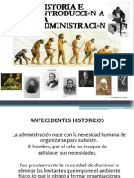 Historia de la Administración