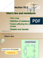 Section 15.3 Ohm's Law and Resistance