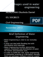 Packages Used in Water Engineering