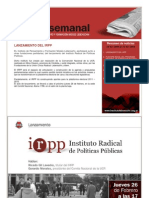 Lanzamiento Del Irpp: Puntapie Inicial Del Programa Nacional de Formacion Política 2009