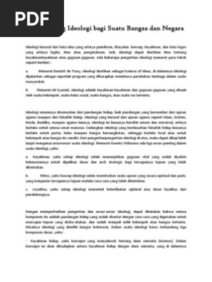 Arti Penting Ideologi Bagi Suatu Bangsa Dan Negara Pdf
