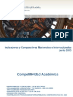 Indicadores y Comparativos Institucionales Junio 2013