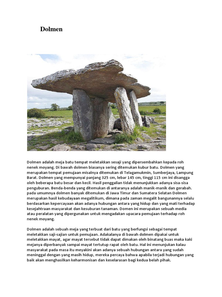 Fungsi Dolmen PDF
