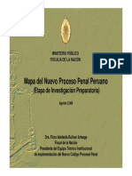 Mapa Del Nuevo Proceso Penal Peruano (Etapa de Investigación Preparatoria)