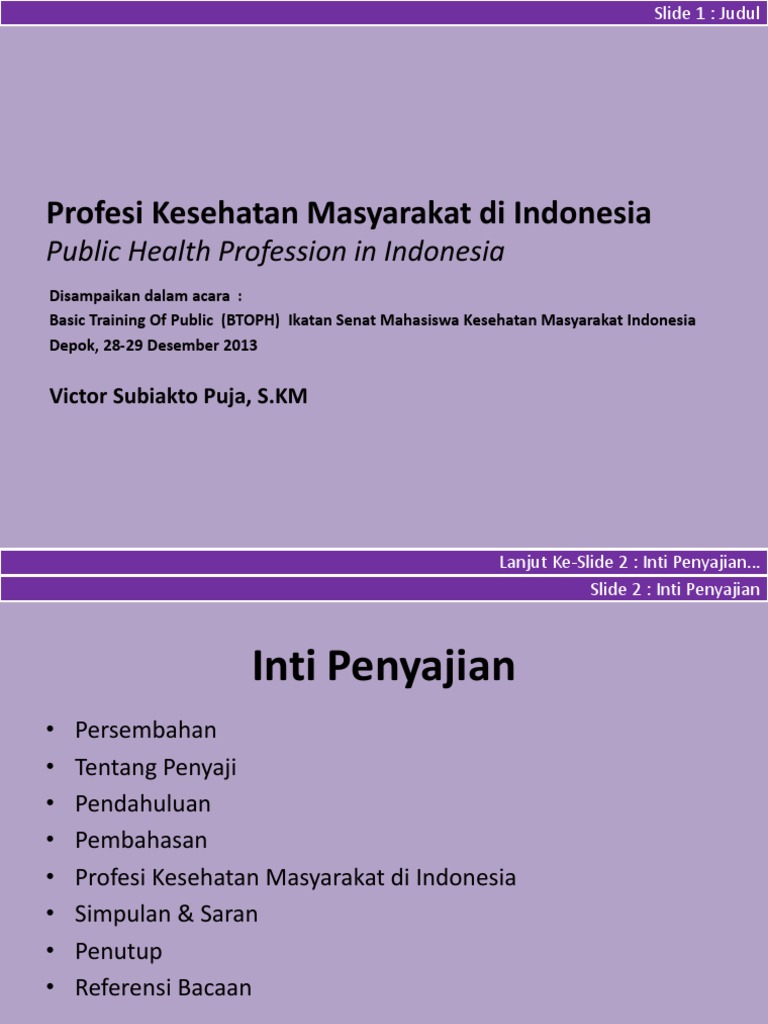 Profesi Kesehatan Masyarakat