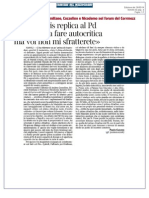 De Magistris Replica Al PD - Disposto A Fare Autocritica Ma Voi Non Mi Sfratterete