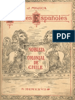 Chile, Nobleza Colonial, El Linajes de Los Españoles