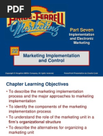 Marketing Implementation and Control