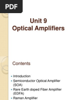 Unit 9 - Optical Amplifier