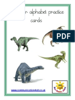 Dinosaur Cursive Cards