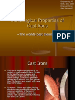 Metallurgical Properties of Cast Irons