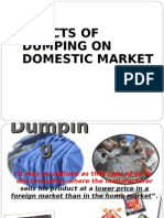 Effects of Dumping on Domestic Market