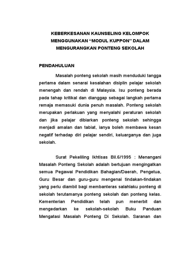 Edaran 1 Contoh Kertas Cada Ngan Pdf