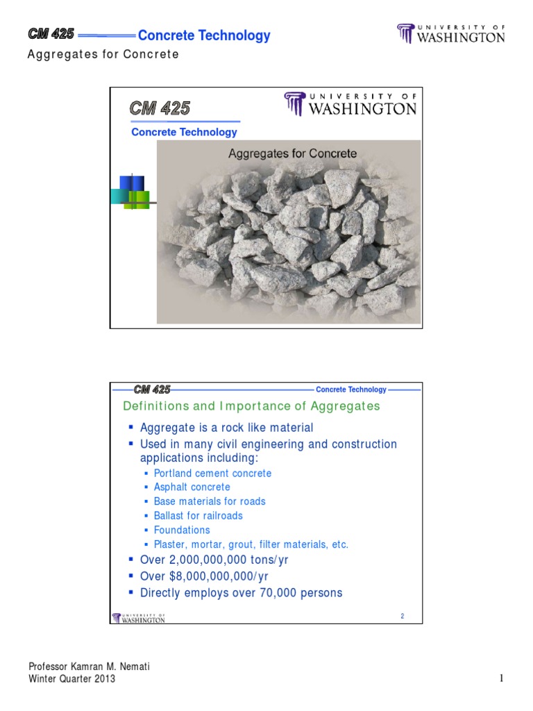 Aggregates In Concrete Pdf Construction Aggregate Concrete