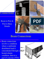 Beam Connections: Beam To Post & Post To Base Details