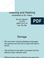 Indexing and Hashing: (Emphasis On B+ Trees)