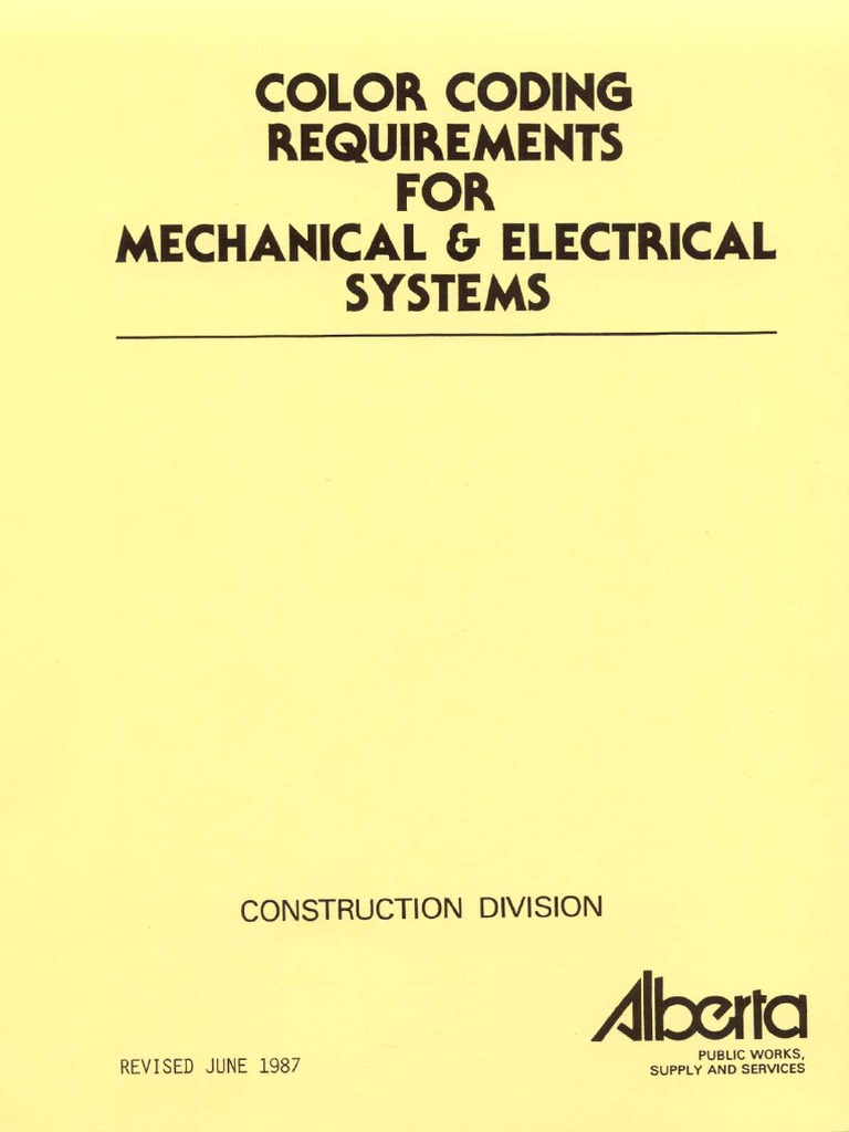 Color Coding For Mechanical and Electrical Systems | PDF