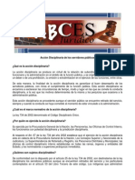 ABCES Accion Disciplinaria de Los Servidores Publicos