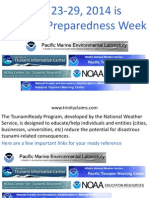 Mar 23-29, 2014 Is Tsunami Preparedness Week