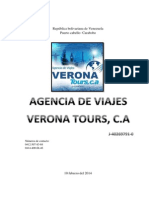 Anteproyecto Verona Tours. c.A