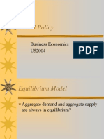 Fiscal Policy: Business Economics U52004
