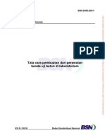Sni 2493-2011 Tata Cara Pembuatan Dan Perawatan Benda Uji Beton Di Laboratorium PDF