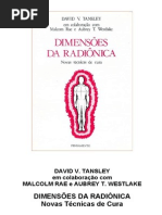 Dimensões da Radiônica - Novas Técnicas de Cura.David V. Tansley