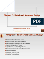 7. Relational Database Design