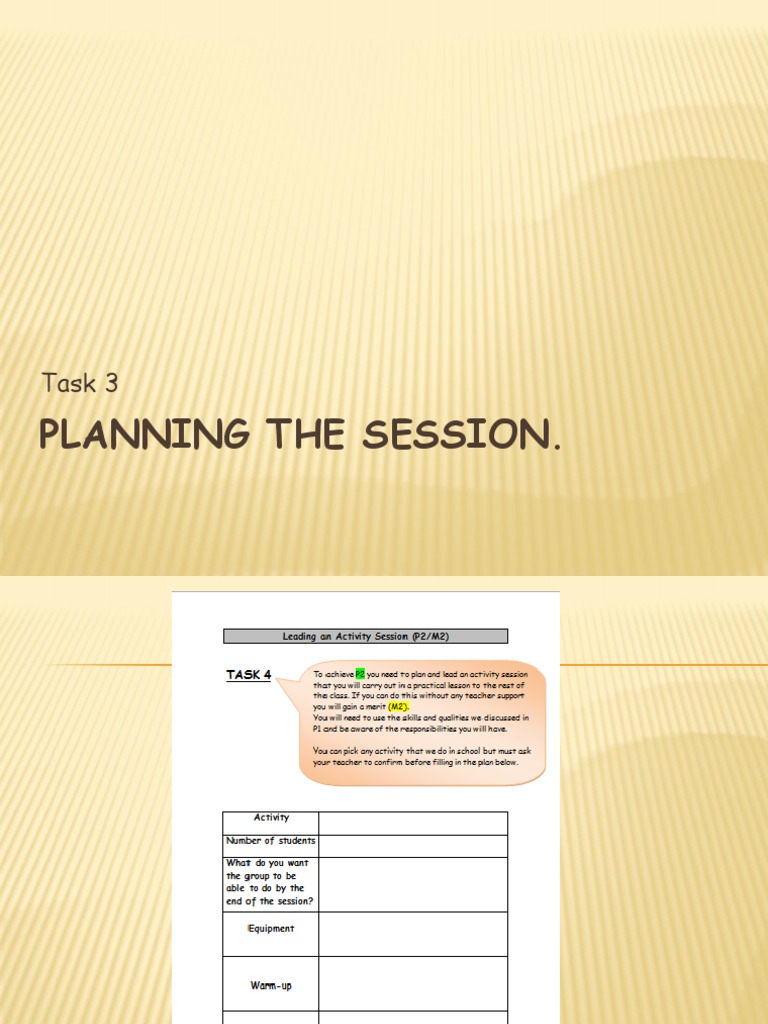 5 Planning The Session | PDF | Career & Growth | Sports & Recreation
