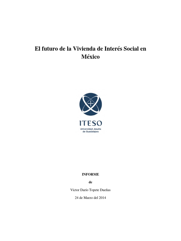 El Futuro de La Vivienda de Interes Social | PDF | Diseño | Calidad ...