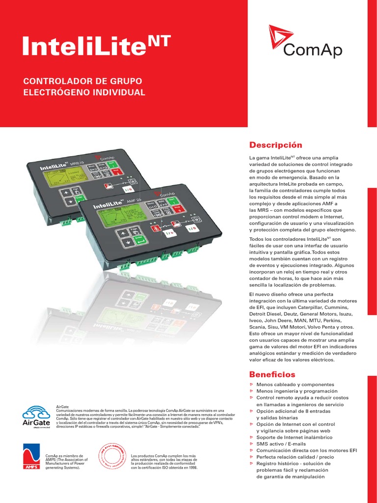 Intelilite Nt 5 Models Datasheet 2010 11 Cplsilnt Pdf Paquete