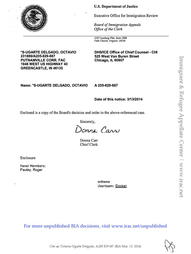 Octavio Ugarte Delgado, A205 829 687 (BIA Mar. 13, 2014) PDF