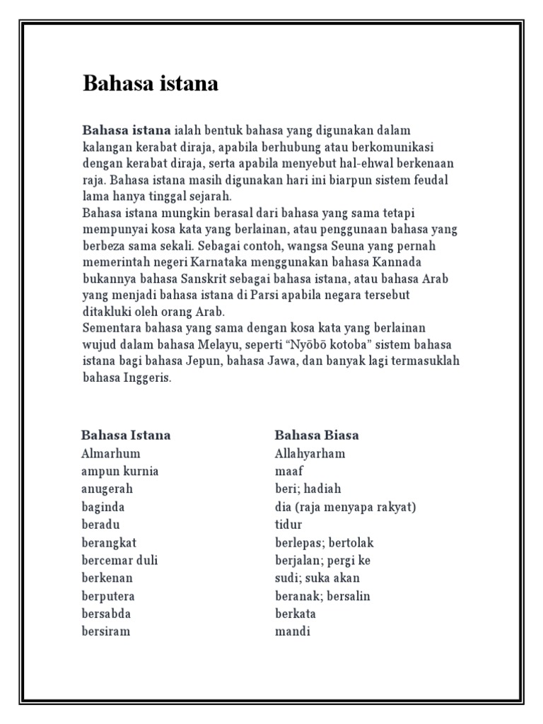 Bahasa Istana Baru Pdf