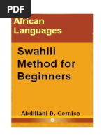 Download Swahili Method for Beginners by mirandawania8874 SN214688433 doc pdf