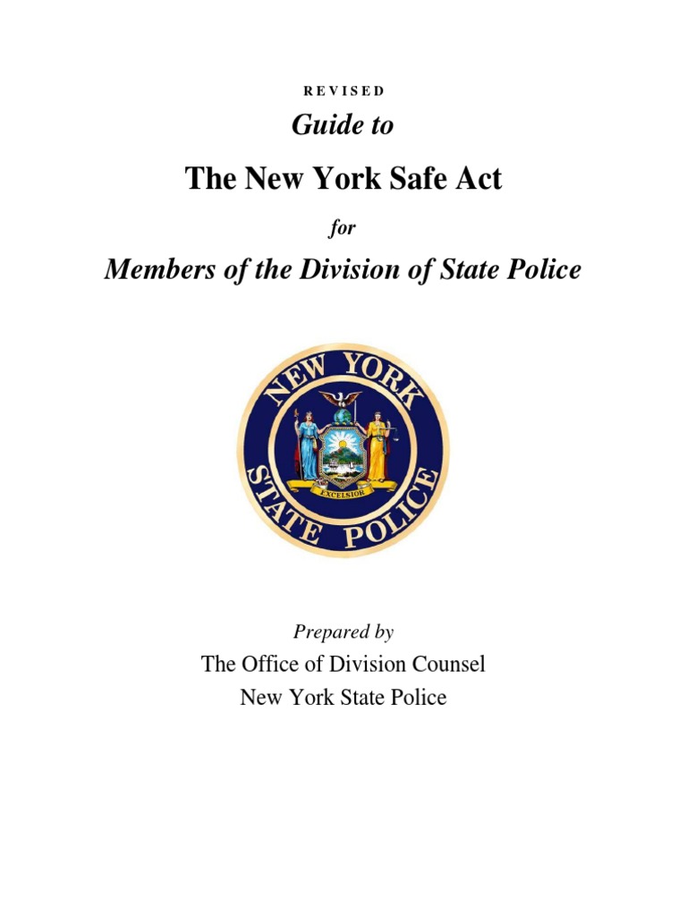 Revised NYSP SAFE Act Guide PDF National Instant Criminal