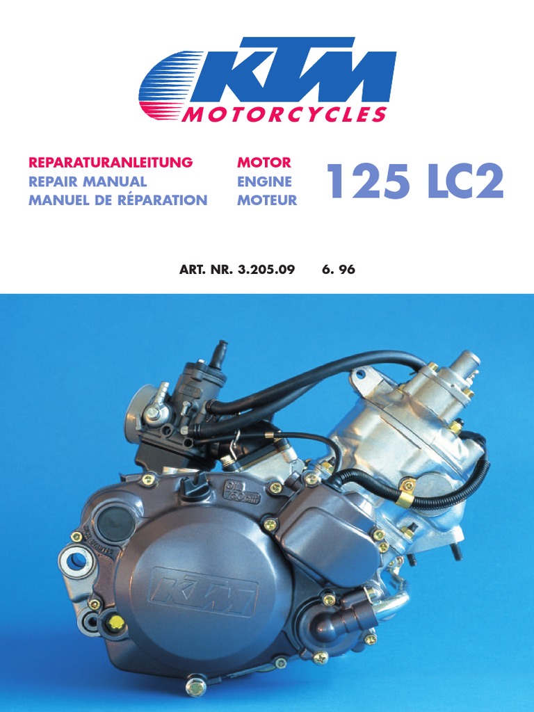 KTM 125 LC2 Engine Repair Manual | PDF | Piston | Bearing (Mechanical)