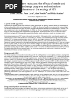 Download Measuring harm reduction the effects of needle and syringe exchange programs and methadone maintenance on the ecology of HIV by PaulGallagher SN21470788 doc pdf