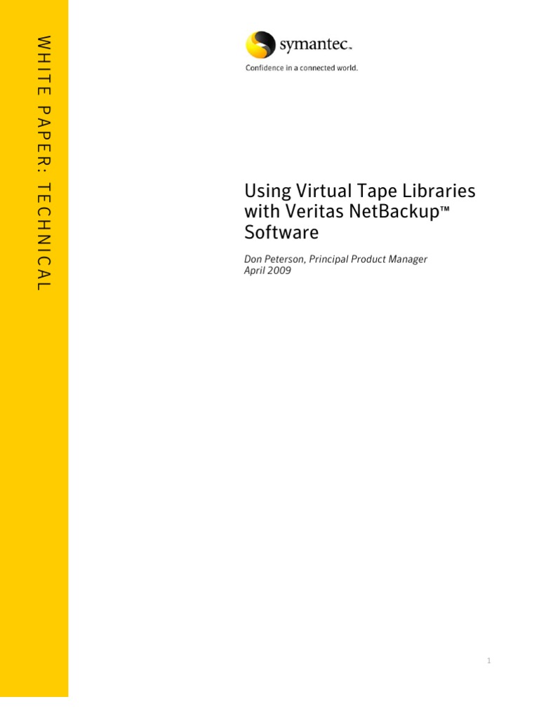 Using Virtual Tape Libraries With Netbackup Download Free PDF