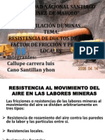 Resistencia y Friccion de Aire en Conductos