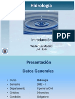 1 - Introduccion Hidrologia