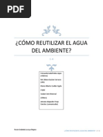 Quimica Como Se Recicla El Agua Proyecto Final