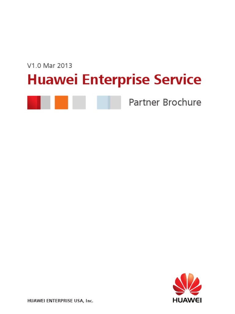 Huawei Enterprise Service Partner Brochure | PDF | Educational ...